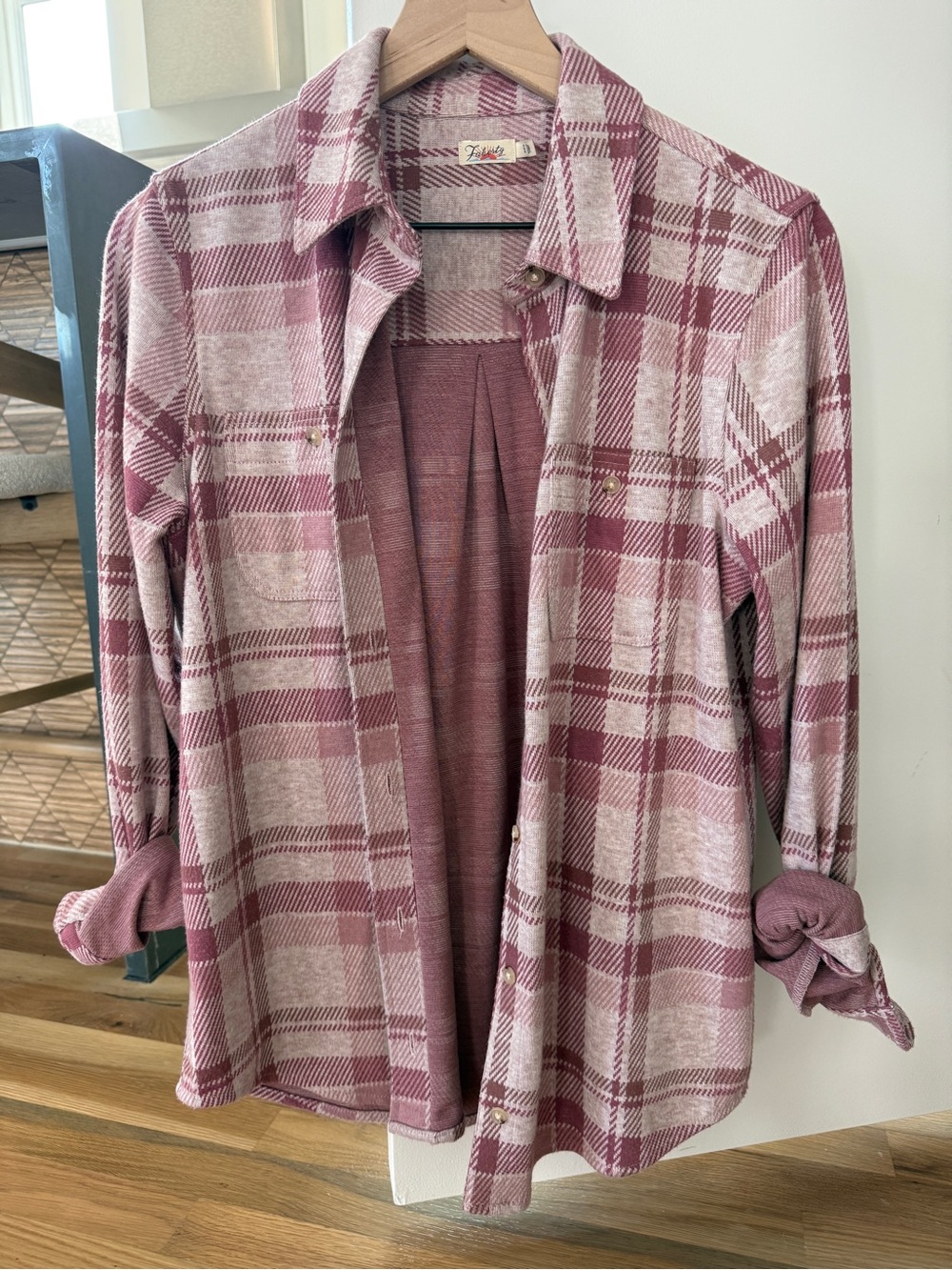 Faherty Legend Sweater Shirt - Pink Plaid